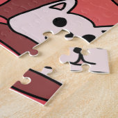 ミニマパーソナライズされたリストホリデーキャッツストッキング ジグソーパズル (側面)