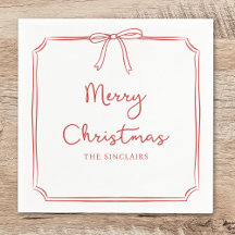 ミニマパーソナライズされたリストボウデザインクリスマスパーティー