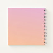 ミニマパーソナライズされたリストモダンギフトスケッチブック ノートブック (裏面)