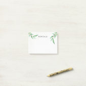 ミニマパーソナライズされたリスト水の色離れの ポストイット (デスク上)