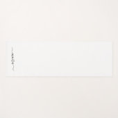 ミニマパーソナライズされたリスト白 ヨガマット (正面(横))