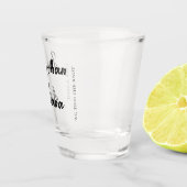 ミニマパーソナライズされたリスト結婚のショットグラス ショットグラス (右)