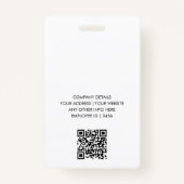 ミニマパーソナライズされたリスト バッジ (裏面)