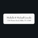 ミニマパーソナライズされたリストB&W住所 シール<br><div class="desc">ミニマパーソナライズされたリストB&W住所 シール</div>