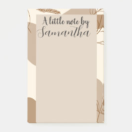 ミニマパーソナライズされたルラインアート花 ポストイット