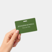 ミニマパーソナライズされたル林の緑カスタマイズ バッジ (手持ち)