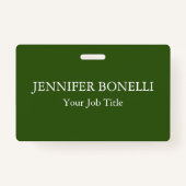 ミニマパーソナライズされたル林の緑カスタマイズ バッジ (正面)