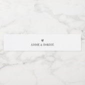 ミニマパーソナライズされた結婚リスト ペットボトルラベル (シングルラベル)