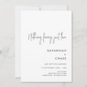 ミニマファンシーリストのインビタを愛す結婚るものはない 招待状 (正面)