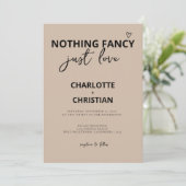 ミニマファンシーリストのクラフトを愛す結婚るもの 招待状 (スタンド正面)