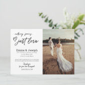 ミニマファンシーリストのモダン写真 案内状 (スタンド正面)