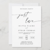 ミニマファンシーリストはカジュアル愛結婚だ 招待状 (正面)