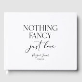 ミニマファンシーリストを愛すカジュアルる結婚ものは ゲストブック (正面)