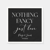 ミニマファンシーリストを愛すカジュアルる結婚ものは スタンダードカクテルナプキン (正面)