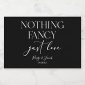 ミニマファンシーリストを愛すカジュアルる結婚ものは スパークリングワインラベル (シングルラベル)