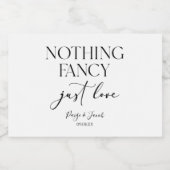 ミニマファンシーリストを愛すカジュアルる結婚ものは スパークリングワインラベル (シングルラベル)