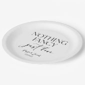 ミニマファンシーリストを愛すカジュアルる結婚ものは ペーパープレート (アングル)