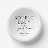 ミニマファンシーリストを愛すカジュアルる結婚ものは ペーパーボウル (正面)