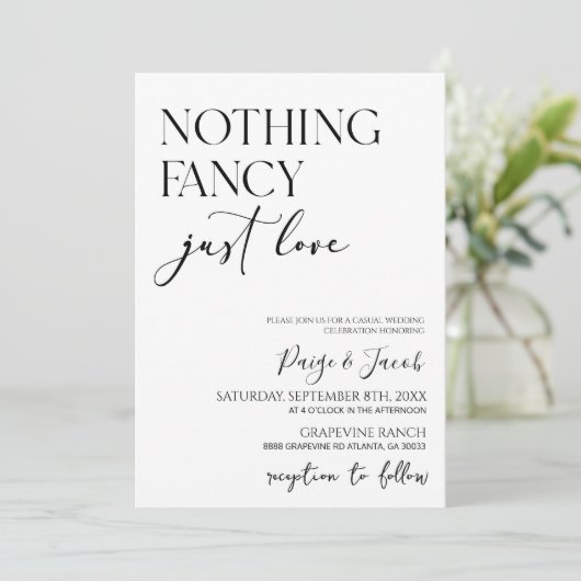 ミニマファンシーリストを愛すカジュアルる結婚ものは 招待状 (スタンド正面)