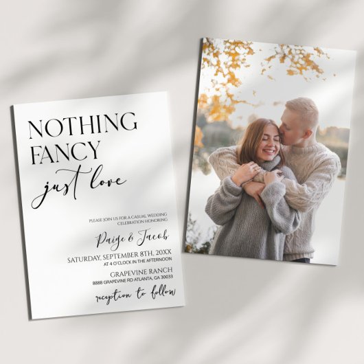 ミニマファンシーリストを愛すカジュアルる結婚ものは 招待状