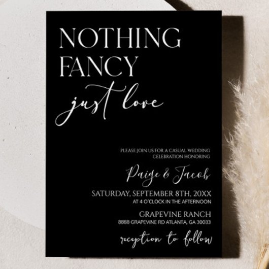 ミニマファンシーリストを愛すカジュアルる結婚ものは 招待状