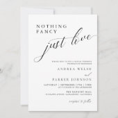 ミニマファンシーリストを愛すカジュアルる結婚ものは 招待状 (正面)