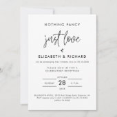 ミニマファンシーリストを愛すカジュアルる結婚ものは 招待状 (正面)