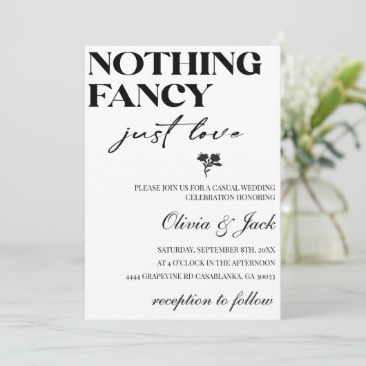 ミニマファンシーリストを愛すカジュアルる結婚ものは 招待状 (スタンド正面)