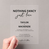 ミニマファンシーリストを愛す結婚るもの アクリル招待状 (インサイチュ (ポータブル))