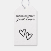 ミニマファンシーリストを愛す結婚るもの ギフトタグ (正面)