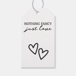 ミニマファンシーリストを愛す結婚るもの ギフトタグ