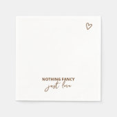 ミニマファンシーリストを愛す結婚るもの スタンダードカクテルナプキン (正面)