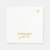 ミニマファンシーリストを愛す結婚るもの スタンダードカクテルナプキン (正面)