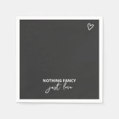 ミニマファンシーリストを愛す結婚るもの スタンダードカクテルナプキン (正面)