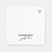 ミニマファンシーリストを愛す結婚るもの スタンダードカクテルナプキン (正面)