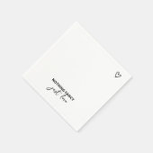 ミニマファンシーリストを愛す結婚るもの スタンダードカクテルナプキン (角)