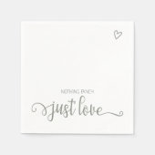 ミニマファンシーリストを愛す結婚るもの スタンダードカクテルナプキン (正面)