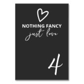 ミニマファンシーリストを愛す結婚るもの テーブルナンバー (正面)