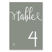 ミニマファンシーリストを愛す結婚るもの テーブルナンバー (正面)