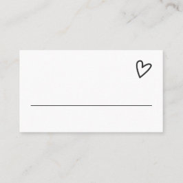 ミニマファンシーリストを愛す結婚るもの プレイスカード