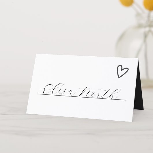 ミニマファンシーリストを愛す結婚るもの プレイスカード