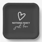 ミニマファンシーリストを愛す結婚るもの ペーパープレート (正面)