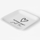 ミニマファンシーリストを愛す結婚るもの ペーパープレート (傾斜あり)