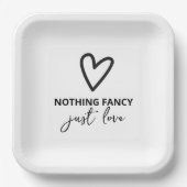 ミニマファンシーリストを愛す結婚るもの ペーパープレート (正面)