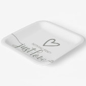 ミニマファンシーリストを愛す結婚るもの ペーパープレート (傾斜あり)