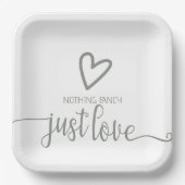 ミニマファンシーリストを愛す結婚るもの ペーパープレート (正面)