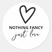 ミニマファンシーリストを愛す結婚るもの ラウンドシール (正面)