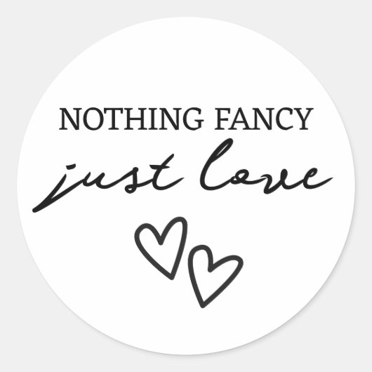 ミニマファンシーリストを愛す結婚るもの ラウンドシール (正面)