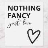 ミニマファンシーリストを愛す結婚るもの ワインラベル (シングルラベル)