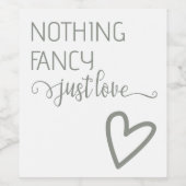 ミニマファンシーリストを愛す結婚るもの ワインラベル (シングルラベル)